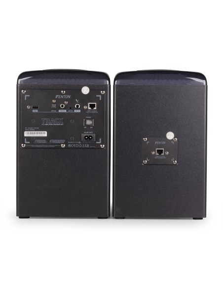 TRACK 2.0 JUEGO DE ALTAVOCES AMPLIFICADOS CON LED NEGRO