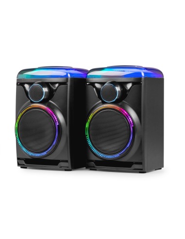 TRACK 2.0 JUEGO DE ALTAVOCES AMPLIFICADOS CON LED NEGRO