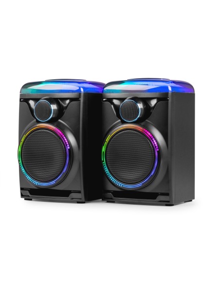 TRACK 2.0 JUEGO DE ALTAVOCES AMPLIFICADOS CON LED NEGRO