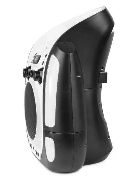 SBS30W SISTEMA KARAOKE CON CD Y 2 MICROS BLANCO