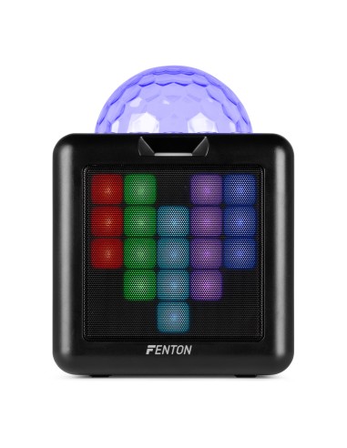 KAR15B ALTAVOZ KARAOKE CON 2 MICRÓFONOS NEGRO