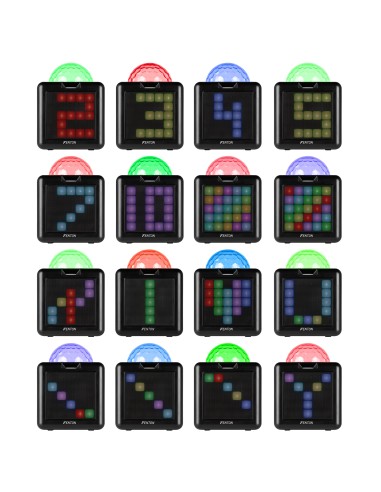 KAR15B ALTAVOZ KARAOKE CON 2 MICRÓFONOS NEGRO