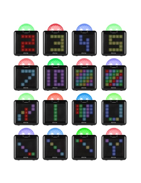 KAR15B ALTAVOZ KARAOKE CON 2 MICRÓFONOS NEGRO