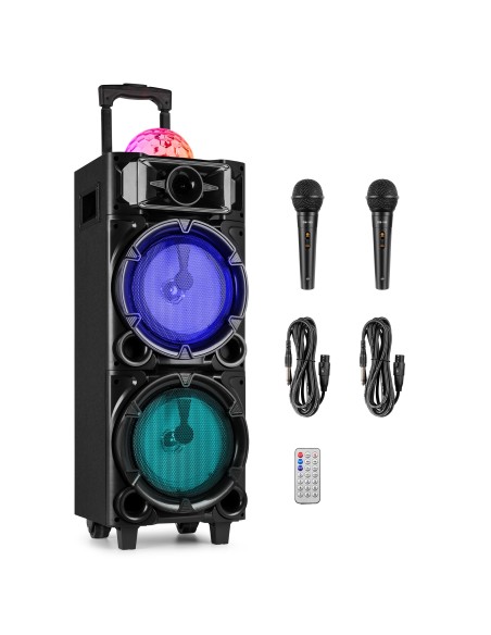 ESTACIÓN KARAOKE LIVE290 CON SHOW DE LUCES 2X 8”