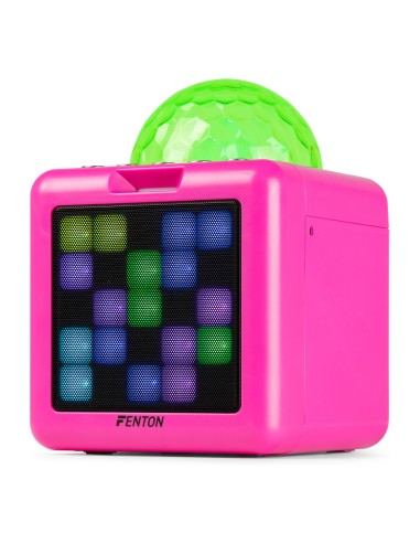 KAR15P ALTAVOZ KARAOKE CON 2 MICRÓFONOS PINK