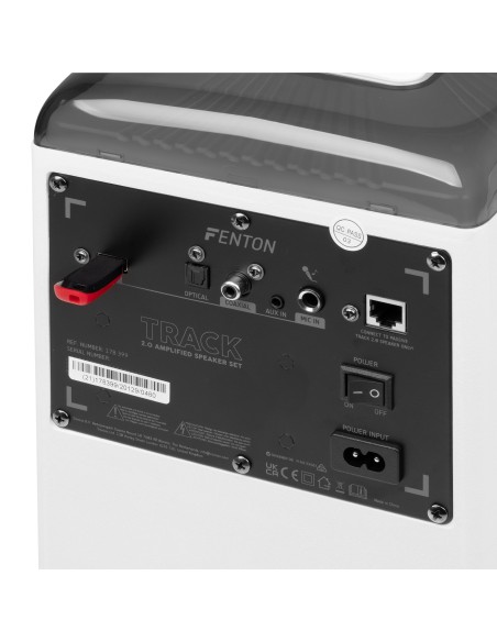 TRACK 2.0 JUEGO DE ALTAVOCES AMPLIFICADOS CON LED BLANCO