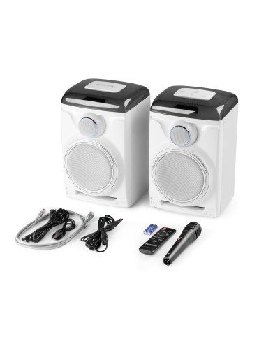 TRACK 2.0 JUEGO DE ALTAVOCES AMPLIFICADOS CON LED BLANCO
