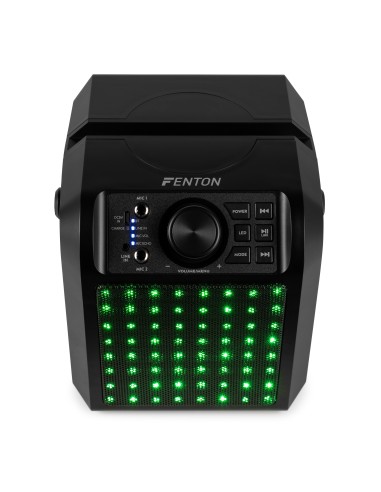 KAR50B ALTAVOZ KARAOKE CON EFECTO DE LUZ LED NEGRO