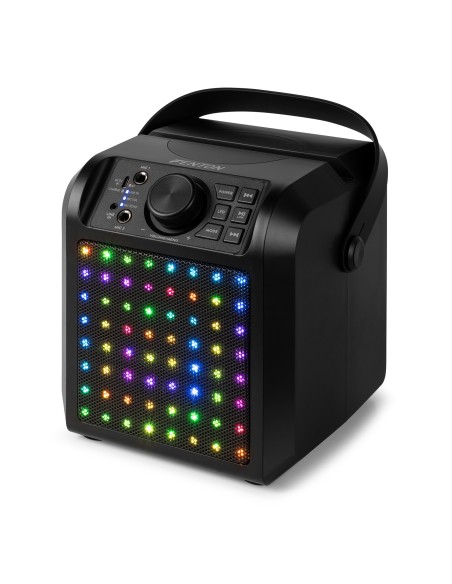 KAR50B ALTAVOZ KARAOKE CON EFECTO DE LUZ LED NEGRO