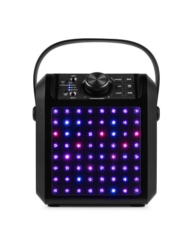 KAR50B ALTAVOZ KARAOKE CON EFECTO DE LUZ LED NEGRO