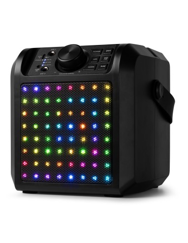 KAR50B ALTAVOZ KARAOKE CON EFECTO DE LUZ LED NEGRO