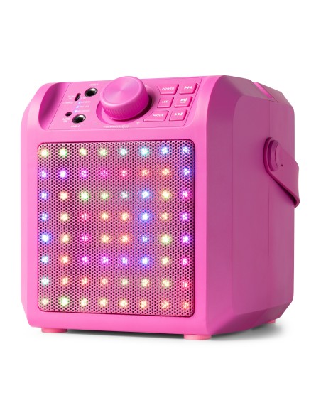 KAR50P ALTAVOZ KARAOKE CON EFECTO DE LUZ LED ROSA