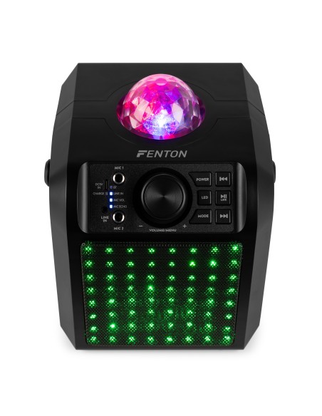 KAR55B ALTAVOZ KARAOKE CON LED JELLY BALL NEGRO