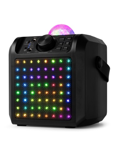 KAR55B ALTAVOZ KARAOKE CON LED JELLY BALL NEGRO
