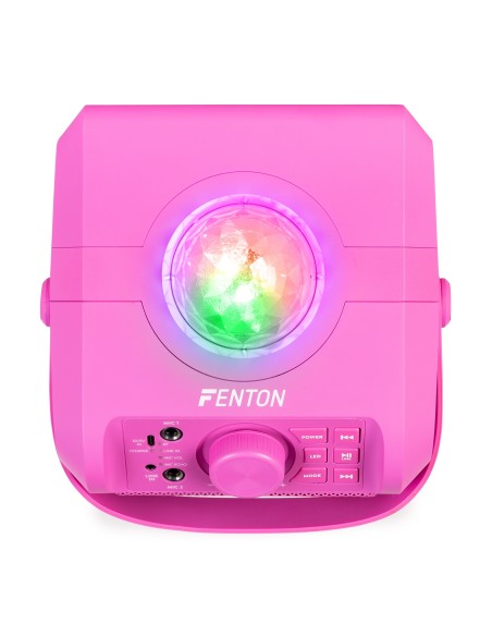 KAR55P ALTAVOZ KARAOKE CON LED JELLY BALL ROSA