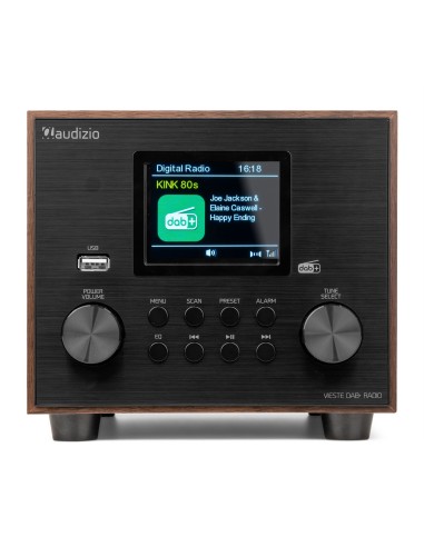 InicioHiFi domesticoDAB & Internet Radios Power Dynamics VIESTE RADIO DAB+ CON SUBWOOFER MADERA vista 5