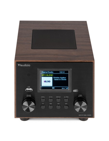 InicioHiFi domesticoDAB & Internet Radios Power Dynamics VIESTE RADIO DAB+ CON SUBWOOFER MADERA vista 8