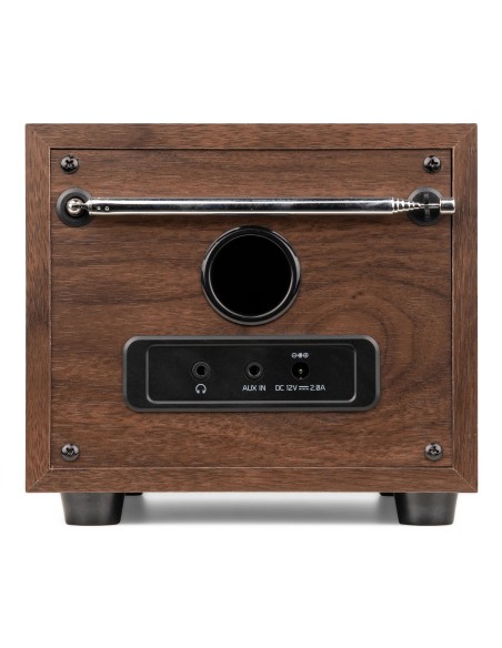 InicioHiFi domesticoDAB & Internet Radios Power Dynamics VIESTE RADIO DAB+ CON SUBWOOFER MADERA vista 10