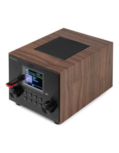 InicioHiFi domesticoDAB & Internet Radios Power Dynamics VIESTE RADIO DAB+ CON SUBWOOFER MADERA vista 12