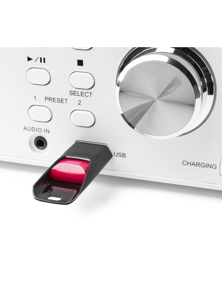 PRATO SISTEMA MUSICAL TODO-EN-UNO CD/DAB+ BLANCO