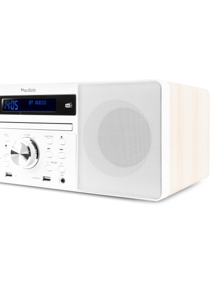 PRATO SISTEMA MUSICAL TODO-EN-UNO CD/DAB+ BLANCO
