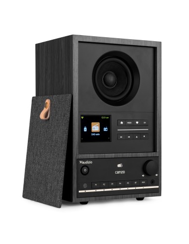 RADIO POR INTERNET CANZO CON SINTONIZADOR DAB+/FM GRIS OSCURO