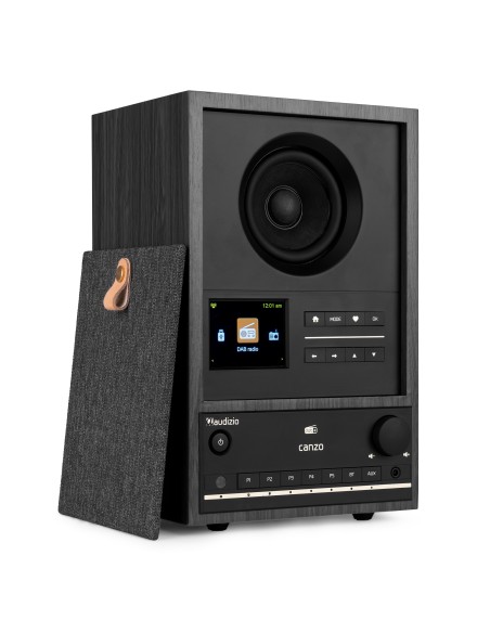 RADIO POR INTERNET CANZO CON SINTONIZADOR DAB+/FM GRIS OSCURO