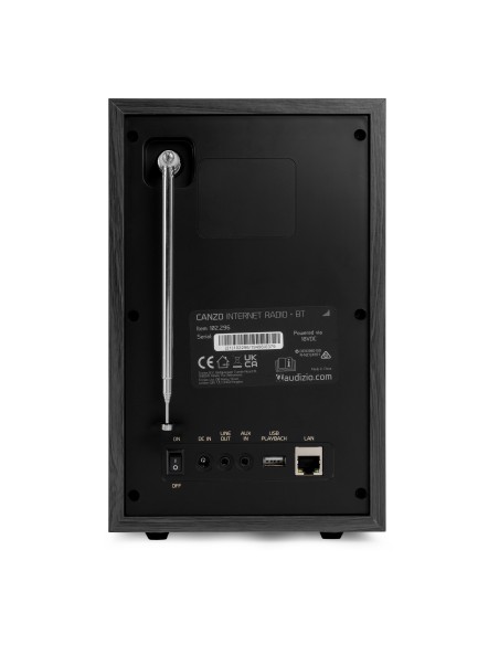 RADIO POR INTERNET CANZO CON SINTONIZADOR DAB+/FM GRIS OSCURO