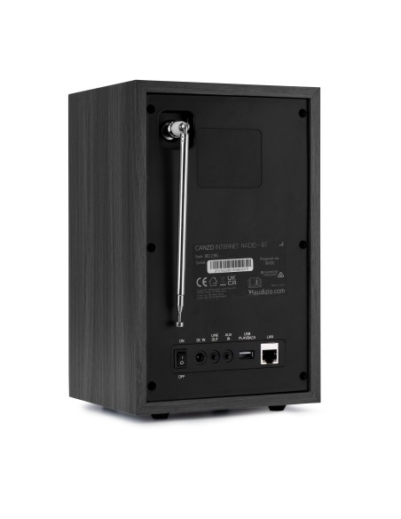 RADIO POR INTERNET CANZO CON SINTONIZADOR DAB+/FM GRIS OSCURO