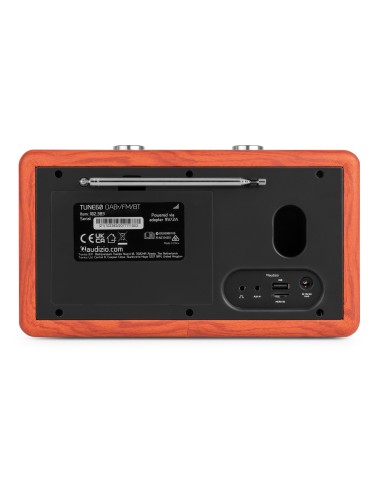 TUNE60 DAB RADIO RETRO MADERA DE CEREZA