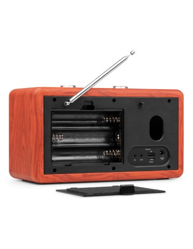 TUNE60 DAB RADIO RETRO MADERA DE CEREZA