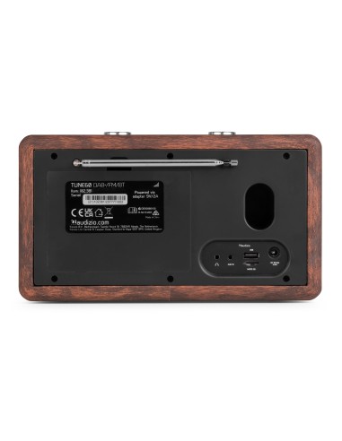 TUNE60 DAB RADIO RETRO MADERA OSCURA
