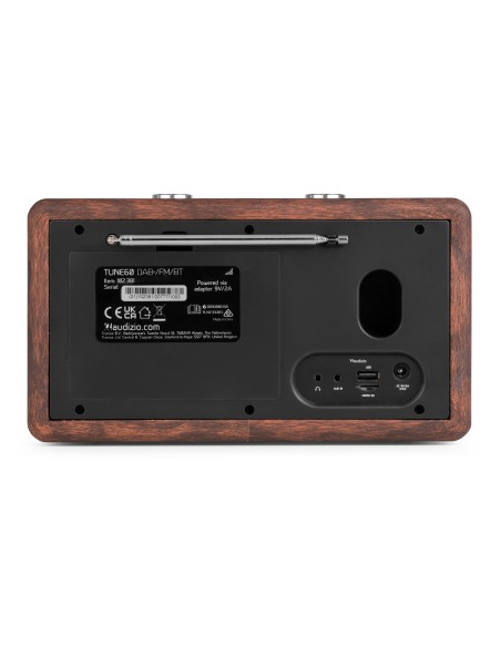 TUNE60 DAB RADIO RETRO MADERA OSCURA