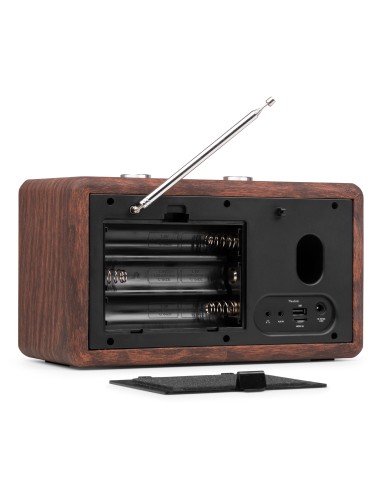 TUNE60 DAB RADIO RETRO MADERA OSCURA