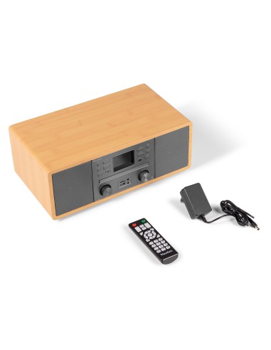 AVOLA SISTEMA DE MÚSICA DIGITAL CD/BT/DAB+/INTERNET BAMBÚ