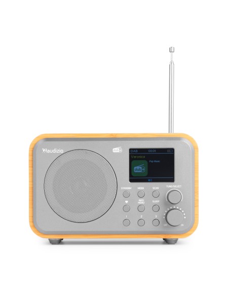 MILAN DAB+ RADIO CON BATERÍA BAMBÚ