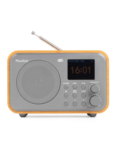 MILAN DAB+ RADIO CON BATERÍA BAMBÚ