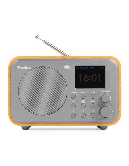 MILAN DAB+ RADIO CON BATERÍA BAMBÚ