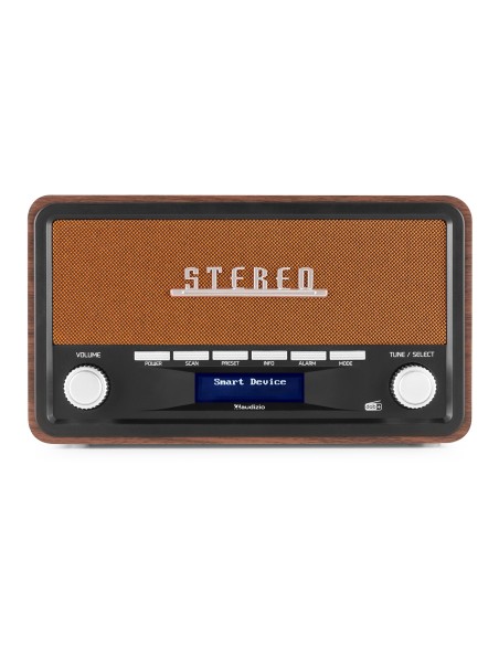 InicioHiFi domesticoDAB & Internet Radios Power Dynamics FOGGIA RADIO RETRO DAB+ COBRE vista 2