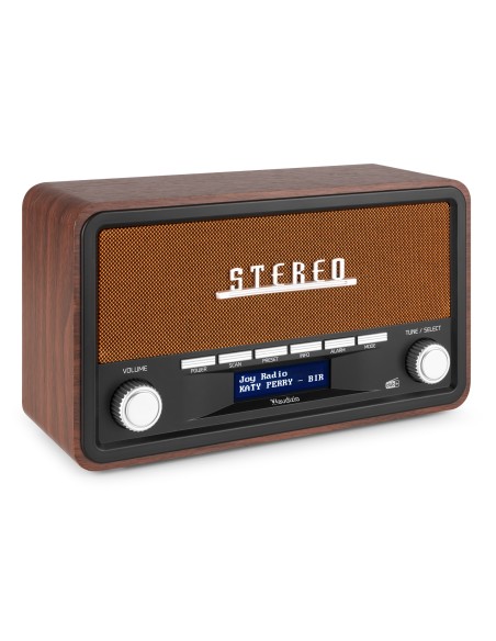 InicioHiFi domesticoDAB & Internet Radios Power Dynamics FOGGIA RADIO RETRO DAB+ COBRE vista 4