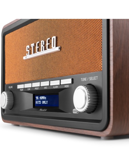 InicioHiFi domesticoDAB & Internet Radios Power Dynamics FOGGIA RADIO RETRO DAB+ COBRE vista 9