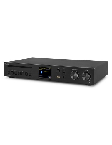 BRESCIA RECEPTOR DE INTERNET CON AMPLICADOR, DAB+ Y REPRODUCTOR CD NEGRO