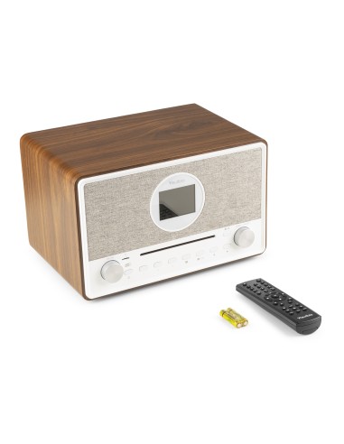 LUCCA RADIO INTERNET CON DAB+ Y REPRODUCTOR CD MADERA