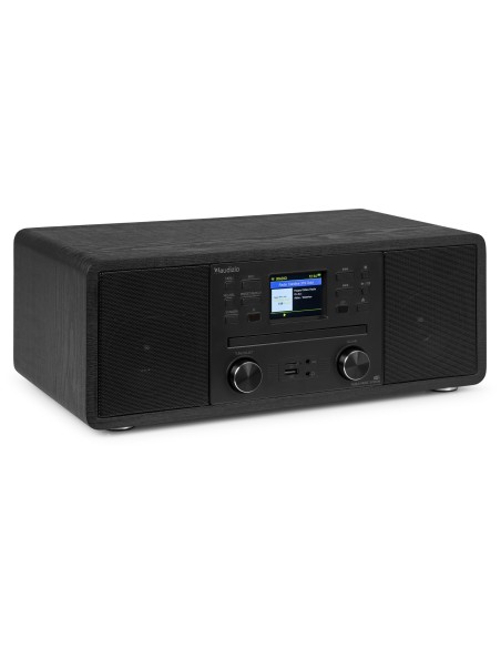 AVOLA SISTEMA DE MÚSICA DIGITAL CD/BT/DAB+/INTERNET NEGRO