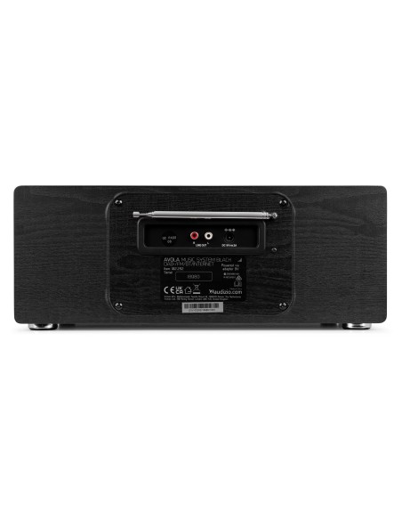 AVOLA SISTEMA DE MÚSICA DIGITAL CD/BT/DAB+/INTERNET NEGRO