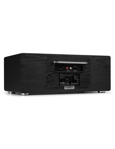 AVOLA SISTEMA DE MÚSICA DIGITAL CD/BT/DAB+/INTERNET NEGRO