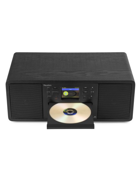 AVOLA SISTEMA DE MÚSICA DIGITAL CD/BT/DAB+/INTERNET NEGRO
