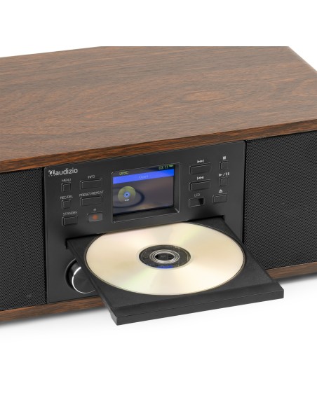 AVOLA SISTEMA DE MÚSICA DIGITAL CD/BT/DAB+/INTERNET MADERA