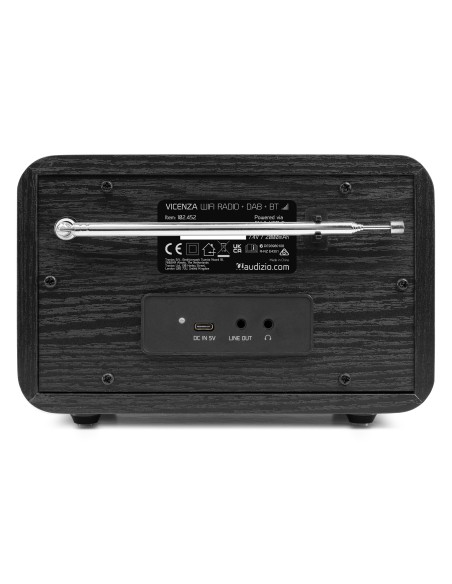 VICENZA WIFI RADIO INTERNET CON DAB+ Y BATERÍA BLACK