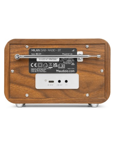 MILAN DAB+ RADIO CON BATERÍA PLATA